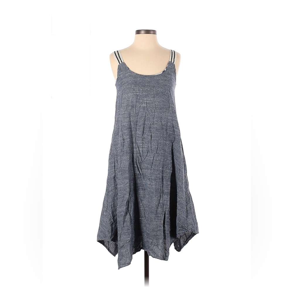 Anthropologie chambray asymmetrical hem dress
